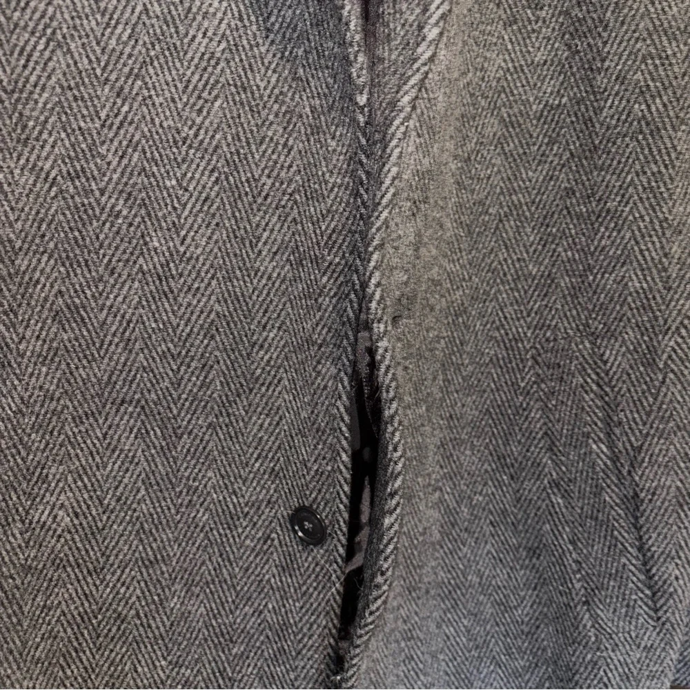 CALVIN KLEIN Gray Wool Blend Coat Size 54 - Picture 3 of 13